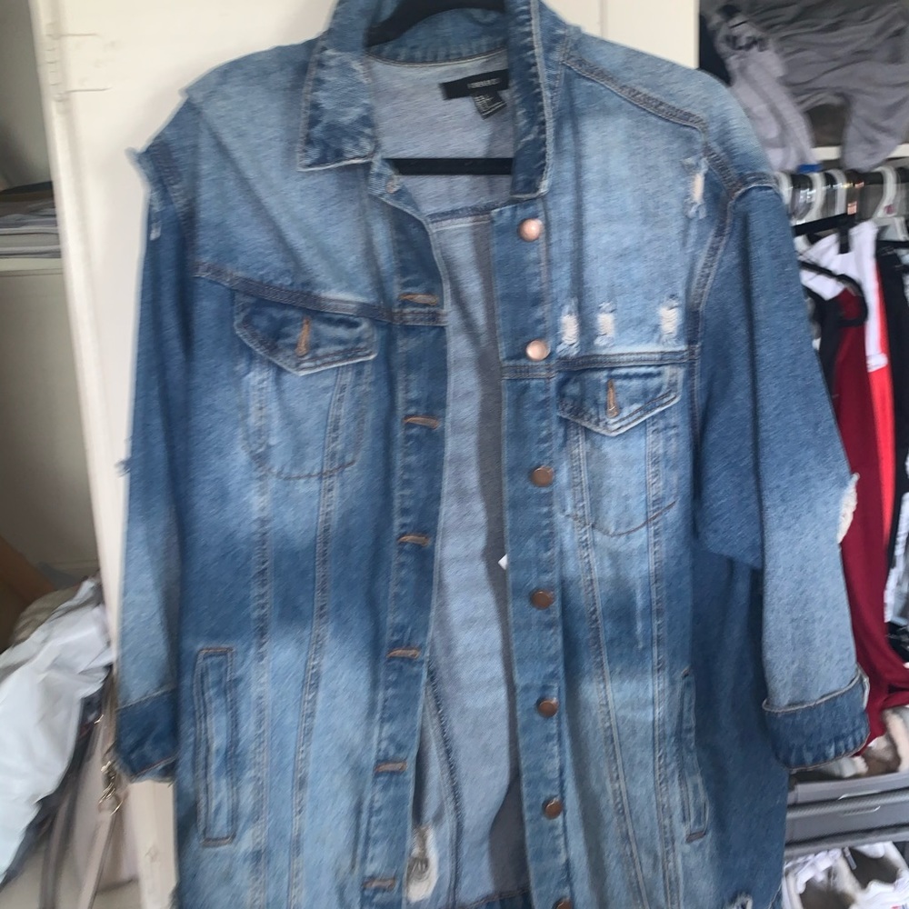 Oversized denim jacket